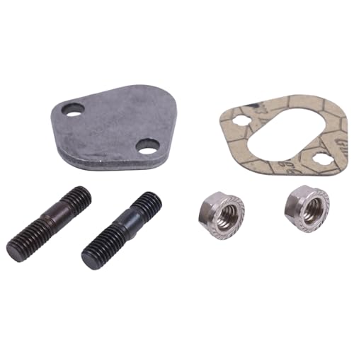 Image of Fuel Pump Cover Plate Kit Steel Cover Plate Cover Plate Gasket Studs Nuts Compatible with 89-98 Cummins 12V 4BT 6BT Engine 3914304-A, 3939258-A, 3948083-A