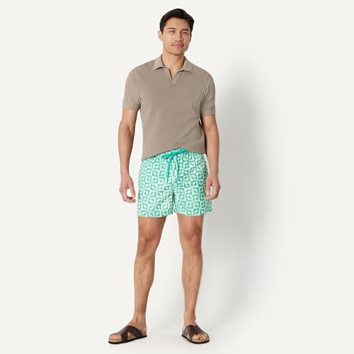 Image of Amazon Essentials Men's Swim Trunks with Mesh Lining, Pockets, Drawstring Closure