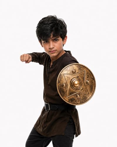 Image of BookMyCostume Toy Weapon Shield & Warrior Accessory Collection - Prop Toy Swords, Axes, Tridents, Shields & Battle Gear for Halloween, Role-Play, School Annual Day & Gifts | For Props & Themed Events