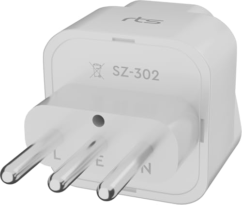 Image of rts India to Italy Plug Adapter Italy Plug Adapter Travel Adaptor Universal Travel Adapter Plug Type L Italian Converter Power Adapter for Chile /Rome /Ethiopia /Libya /Syria /Tunisia /Uruguay
