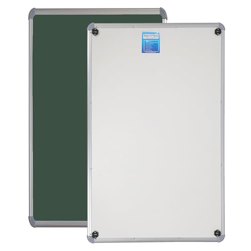 Image of Roger & Moris Aluminium Framed Chalk Board - Non Magnetic, Lightweight for Home, Office and School (Green, Size : 3 feet X 2 feet)