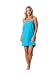 Women’s Waffle Spa Body Wrap with Adjustable Velcro (One Size, Turquoise)