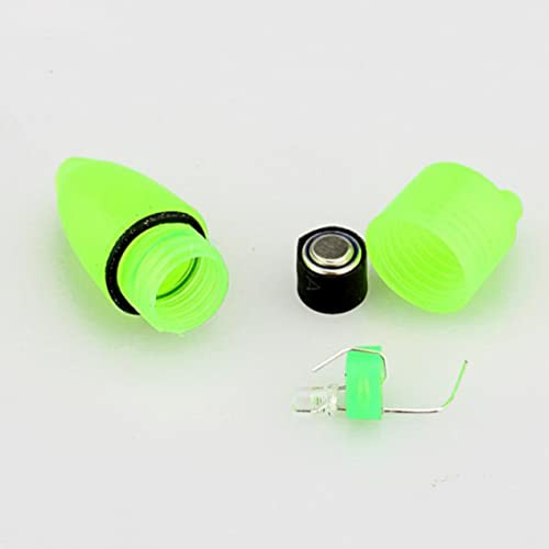 Visstang Bell Bite Alarm klem LED Dual Bells licht draagbaar accessoire voor nachtzee visserij tackle groen 10 stks. - Image 6