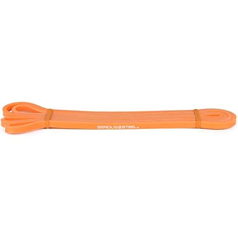 SERIOUS STEEL FITNESS Assisted 41" Pull-Up Band, Resistance & Stretch Band, Powerlifting Band & Pull-up Assist Loop Band (#0 Orange - Single Band) Cover