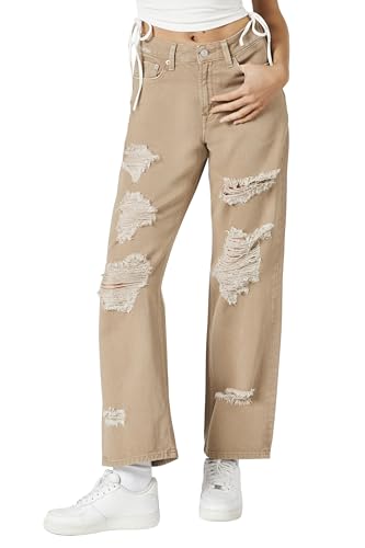 Forever 21 Women's Recycled Cotton Wide-Leg Jeans2