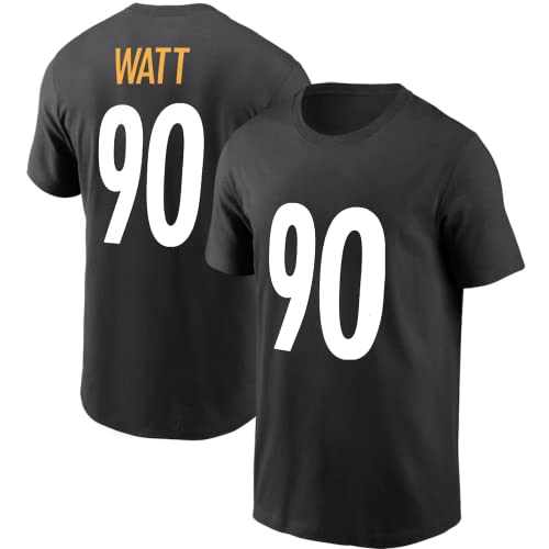TJ Watt Football Shirt Jersey 100% Cotton #90 Pittsburgh