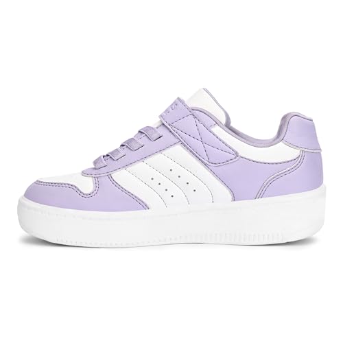 Image of Skechers Girls Sport Court 92 Lilac Slip On Casual Sneakers