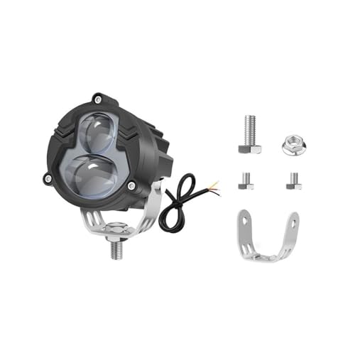 Projecteur de moto LED double couleur avec faisceau haut puissant pour camionnette et tout-terrain