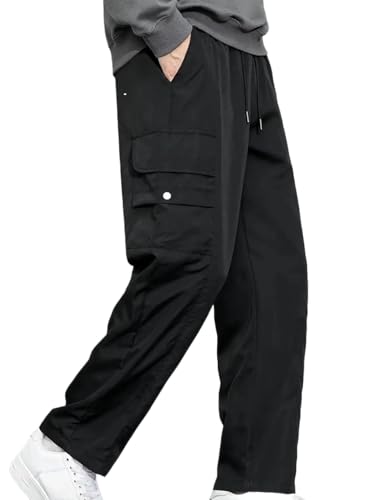 Image of LookMark Men's Cargo Pants Stylish and Comfortable | Men's Cargo Pants with Multiple Pockets | Ideal for Casual Wear, Outdoor Activities, and Everyday Use