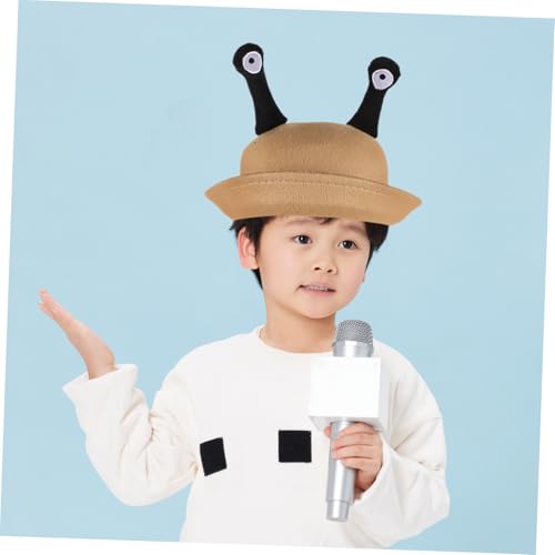 PartyKindom Small Round Hat Creative Snail Eyes Boys and Girls Bucket Hat Stylish Dress up Cap for Toddlers Boy Girl4