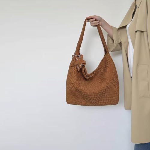 Image of Woven Tote Bag for Women, Shoulder Handbags, Beach Hobo, Handwoven Satchel Underarm Bag, Top-Handle Bag With Purses