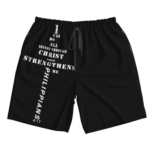 Men'S Swim Trunks Beach Board Shorts Quick Dry Drawstring Shorts