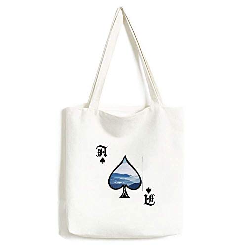 Sac lavable au motif poker spade pour les loisirs créatifs et le rangement au quotidien