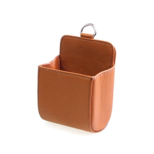 Boîte de rangement pour voiture en cuir finition soignée pochette aération auto