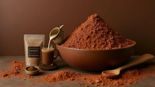 Image of KOKOMAE Velvet Cocoa Powder | 100% Pure Unsweetened Natural Cocoa | Vegan & Gluten Free | No Palm Oil | Indian Cacao | For Baking, Hot Chocolate, Beverages & Desserts | Small Batch Artisanal | 200g