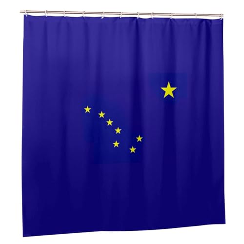 Rideau de douche avec bouton-pression imprimé Alaska rideaux polyester 183x183