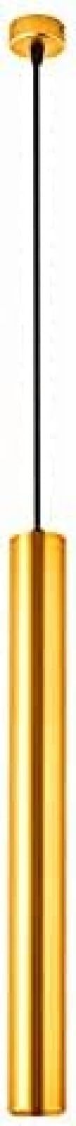 Wewnętrzna wyspa kuchenna Lampa wisząca LED Żyrandol z długą rurką Złoty aluminium Kreatywna lampa wisząca Bar Cylinder Reflektory Regulowana wysokość Pojedyncza głowica Oprawy sufitowe, świ