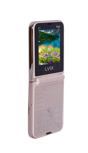 Image of Lvix All-New FLIP 2 Flip Dual Sim |Keypad Mobile| with 2.6 inch Big Display |Flip|Fold|BT Dialer| Voice Changer |Auto Call Recording|Long Lasting Battery| FM|Camera|Feature Phone| Gold