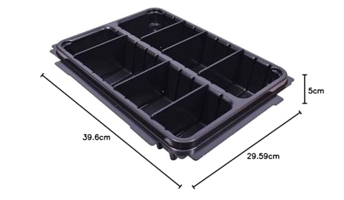 Makita P-83680 Varioeinsatz, 2 große Fächer inklusive Trennwände zur Einteilung von bspw. Zubehör, passend für MAKPAC-Systemkoffer