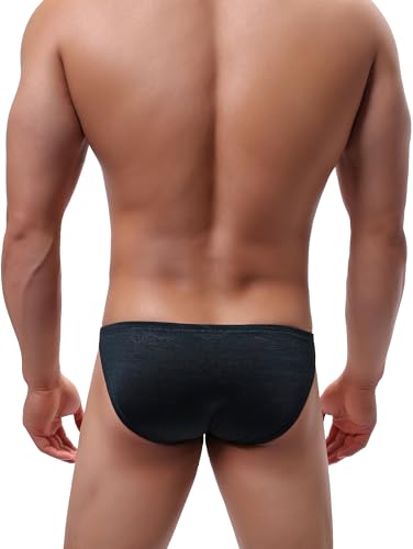 IKINGSKY Men's Breathable Pouch Briefs Sexy Bulge Bikini Underwear Low Rise Mens Under Panties3