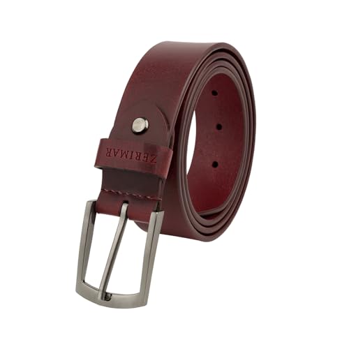 Zerimar Ceinture Homme en Cuir Naturel, Design Classique, Idéale pour Toute Occasion, Fabriquée...