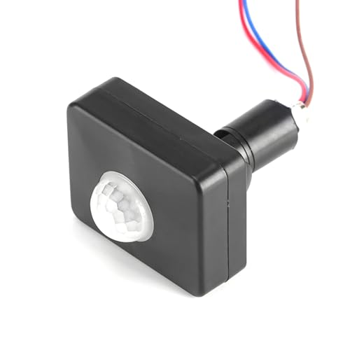1 Pack Motion Sensor Detector Switch, AC 110-240V IP54 Outdoor Waterproof Infrared Motion Sensor, 120°-140° Detection Range PIR Sensor Switch with 3-5M Sensing Distance for LED Floodlight Security Lamp System