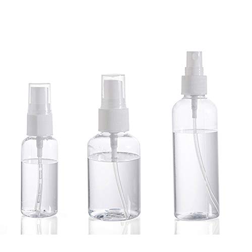 3 Pcs Fine Mist Mini Spray Bottles, Transparent Travel Small Bottles for Cleaning