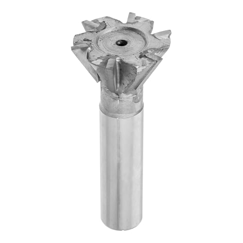 HALLMERS 45mm 60 Degree Carbide Tipped Dovetail Milling Cutter – 20mm Shank, 4 Flutes - Woodworking Joinery Groove Router Bit