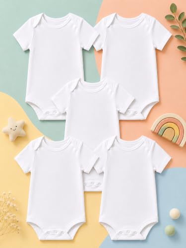 Image of TuddyBuddy 100% Cotton Multi Color Romper /Bodysuit /Onesies for Baby Boys & Baby Girls