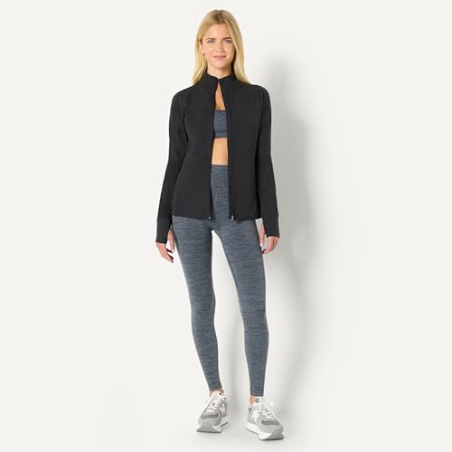 Amazon Essentials Women's Athletic Soft Performance Lightweight Zip Up Workout Running Jacket, Space Dye - Image 6