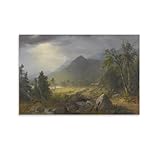 Asher Brown Durand HUDSON RIVER SCHOOL Art The First Harvest in The Wilderness American Painter Modern Poster Art Paintings on Canvas for Home Room Office Wall Decoration 12x18inch(30x45cm)