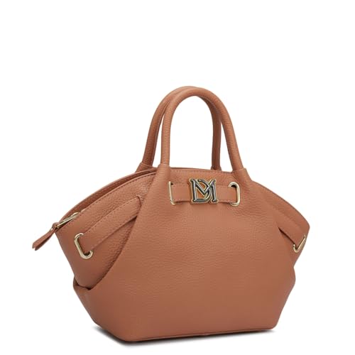 Image of Da Milano Leather Satchel Bag for Women - Orange