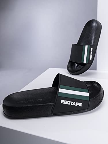Image of Red Tape Men's Sliders- Comfortable Slippers Featuring Firm Grip, Slip-Resistance, Shock Absorption & Better Traction