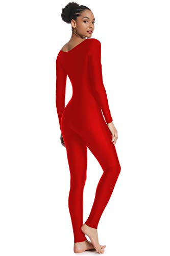 Image of Women's Long Sleeve Unitard Dance Costume Spandex Full Body Suits