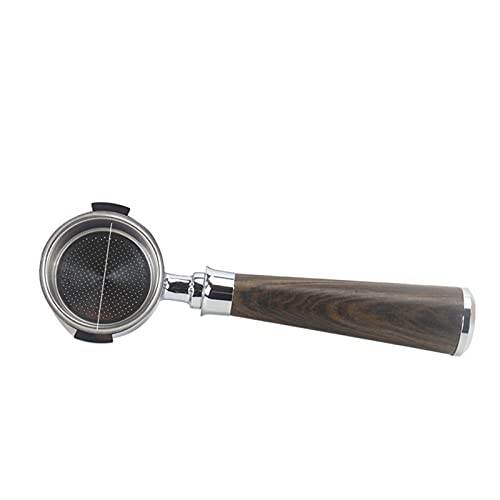 QUNINE 51-mm-Kaffeemaschinengrifffilter, kompatibel mit binauraler Espressomaschine, Legierungsmaterial, Kaffeegriff (Farbe: G, Größe: beide Ohren) (Farbe (Farbe: beide Ohren H) (beide Ohren Gold)
