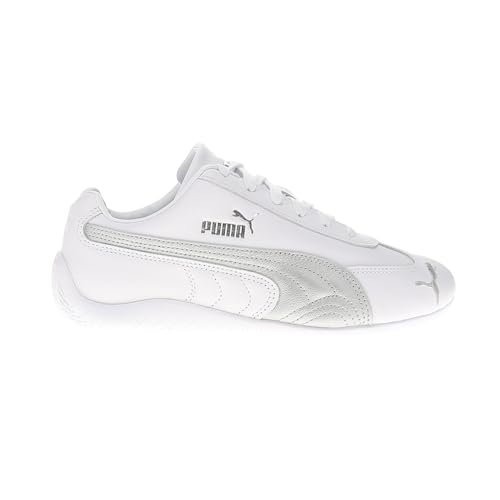 PUMA Womens Speedcat Leather Lace Up Sneakers Shoes Casual - White - Size 5.5 M