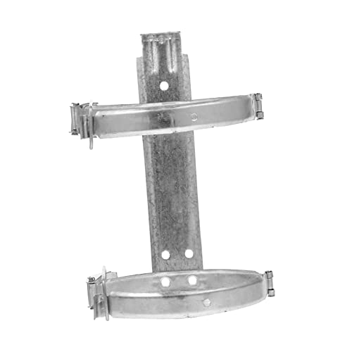 HOMSFOU 1個 消火器ハンガー ホルダー 家庭用 小さい 屋内 消火器マウント 消火器ブラケット 消火器ラック Silver 鉄