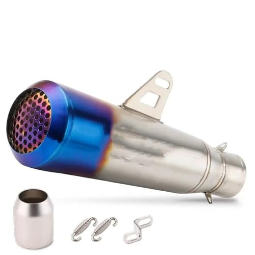Silencieux d'échappement moto en acier inoxydable 51mm réduction de bruit