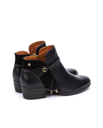 Image of PIKOLINOS Daroca Heeled Ankle Boots Women | Leather | Zipper Closure | Mid Heel | Size UK 2-8