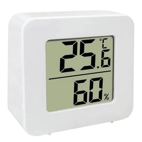 Acunny Monitor de Temperatura y Humedad, Termómetro De Ambiente, Monitor Electrónico Con Pantalla LCD Pequeña Para Garaje Bodega Cava Congelador Almacén Refrigerador Ático Aula