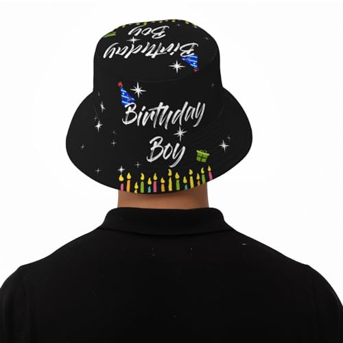 Image of Birthday Queen Birthday Bucket Hat for Women Men Birthday Hat Beach Travel Sun Hat Packable Fisherman Cap for Travel Hiking