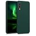Produktbild kwmobile Hülle kompatibel mit Samsung Galaxy A70 Hülle - weiches TPU Silikon Case - Cover geeignet für kabelloses Laden - Moosgrün