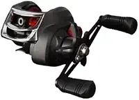 Carretilha De Pesca Para Destro ou Canhoto Carretel 18+1 Rolamentos Com 11 Velocidades Força de Frenagem Magnética de 10 kg Relação 7.2:1 Molinete Preto e Vermelho DUPIN