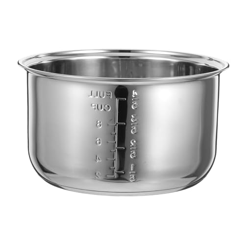 SOLUSTRE Pot Intérieur En Acier Inoxydable Pour Cuiseur À Riz Universel Doublure De Remplacement Pour Cuiseur À Riz Électrique Accessoire De Cuisine Pour Cuisson À La Vapeur Et Porridge