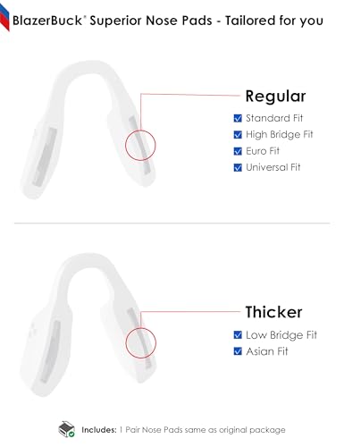 Image of BLAZERBUCK Replacement Nose Piece Nose Pads for Oakley Activate OX8173 Eyeglasses