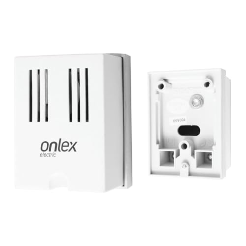 Campanello cicalino 230 V, dimensioni 60 x 40 x 40 mm, ideale per avvisi sonori in casa e uffici.