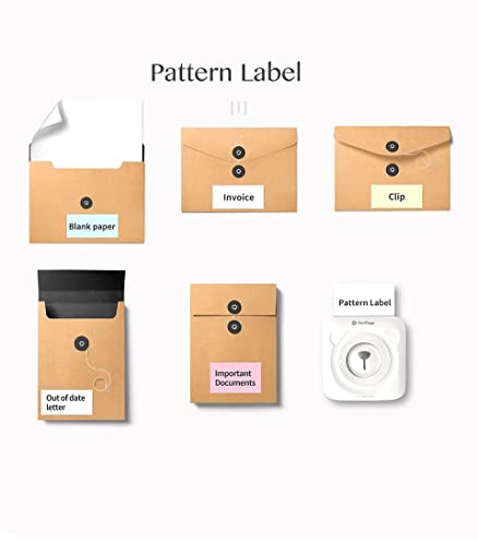 Image of Riitek Peripage Multipurpose Thermal Paper Roll for A6, A6 HD,A8, A9s MAX, A40 and Other 2inch Thermal Printers to Print Label Tag, Sticker, Note, Memo, Receipt (10yr Sticky Thermal Paper - Colorful)