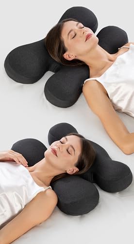 Almohada espuma ajustable tamaño grande gris oscuro miniatura 7