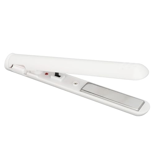 Plancha para el cabello, plancha alisadora portátil con calentamiento uniforme y temperatura constante para flequillo (blanca) miniatura 2
