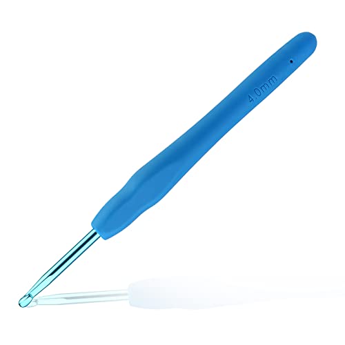 4mm Beginners Crochet Hook, Ergonomic Handle...
